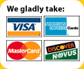 We take credit cards